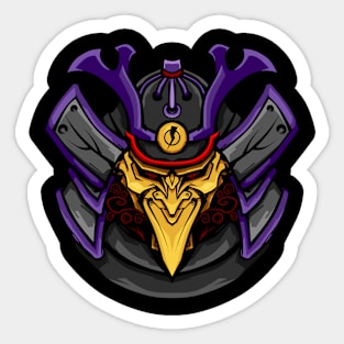 samurai bird in action Sticker